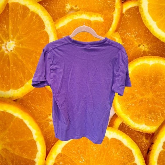 VINTAGE Purple I‎ Love NY Tee Shirt Size Medium - Picture 4 of 4